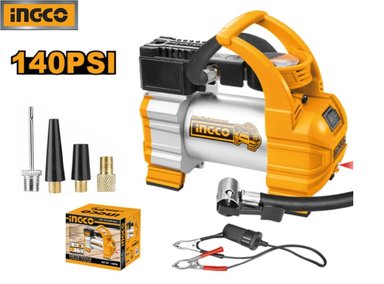 COMPRESOR AIRE INGCO AUTOMÁTICO AAC1408 12V 10AMP 140PSI