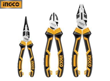 ALICATES INGCO HKHLPS2831 SET 3 PIEZAS CR-V