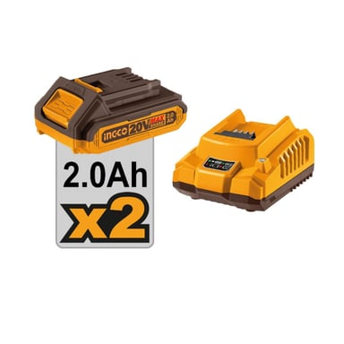 LLAVE DE IMPACTO BRUSHLESS INGCO 20V 400NM + 2 BATERÍAS 2.0AH + CARGADOR CIWLI2040 - 3