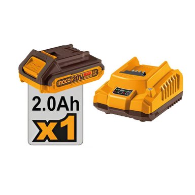 HERRAMIENTA MULTIFUNCIÓN INGCO CMLI20228 20V + ACCESORIOS + BATERÍA 2.0AH + CARGADOR - 4