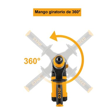 ROTOMARTILLO INGCO 1500W SDS PLUS 5.5J RH150038 - 2