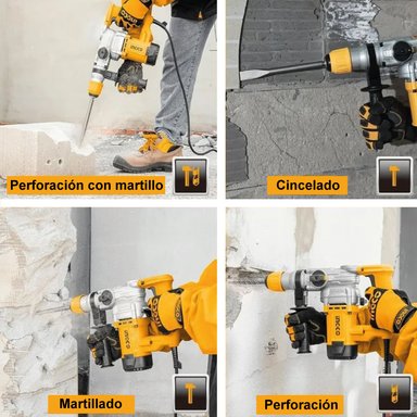 ROTOMARTILLO INGCO 1500W SDS PLUS 5.5J RH150038 - 6