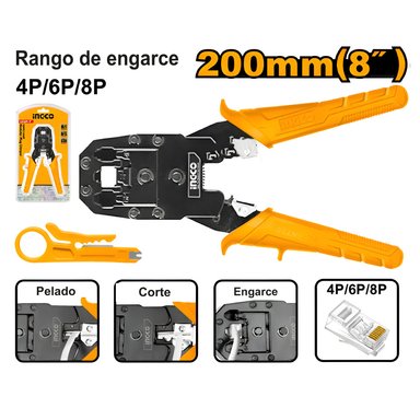 ALICATE PRENSA TERMINAL INGCO 8' 200MM HMPC1468P