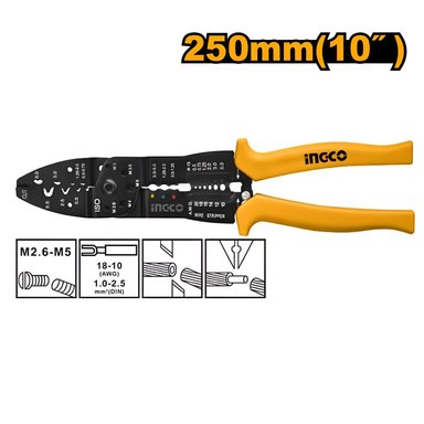 ALICATE PRENSA TERMINAL INGCO 10' 250MM HWSP101