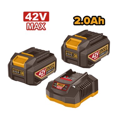 TALADRO PERCUTOR BRUSHLESS CHUCK METÁLICO INGCO 42V 99NM + 2 BATERÍAS CON CARGADOR CIDLI429982 - 3