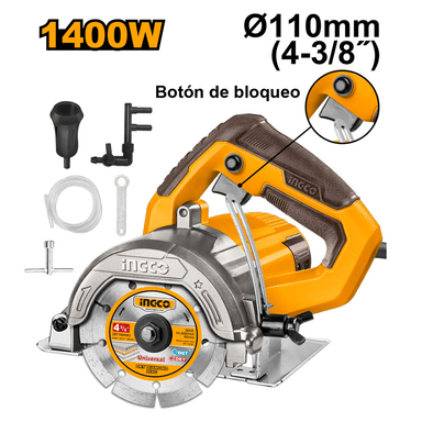 CORTADOR DE MÁRMOL 1400W 110MM 4-38″ MC140068 - 1