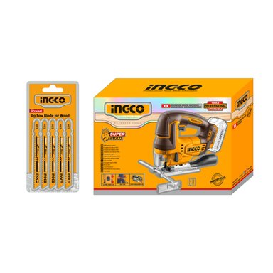 SIERRA CALADORA BRUSHLESS INGCO 20V + 5 HOJAS DE CALAR CJSLI1008 - 3