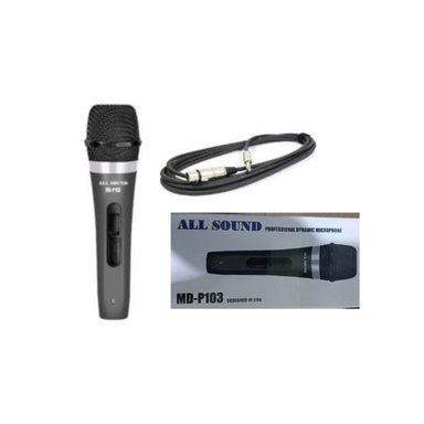 MICRÓFONO DIGITAL ALL SOUND MD-P103 MICRÓFONO DINÁMICO PLÁSTICO PESADO