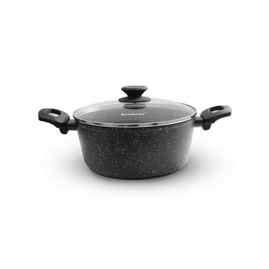 OLLA FINEZZA FZ-C526TM NEGRO ANTIADHERENTE RECUBRIMIENTO GRANITO 26 CM 4 L