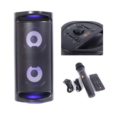 PARLANTE PORTÁTIL HALION HA-R63 150W LUCES RGB CON MICRÓFONO