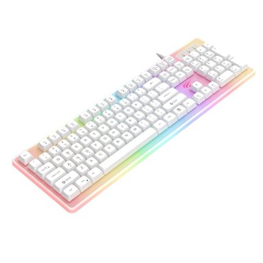 TECLADO WIN/MAC/LINUX HALION KB876L-SP GAMER GAMENOTE BLANCO - 3