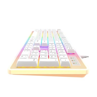 TECLADO WIN/MAC/LINUX HALION KB876L-SP GAMER GAMENOTE BLANCO - 5