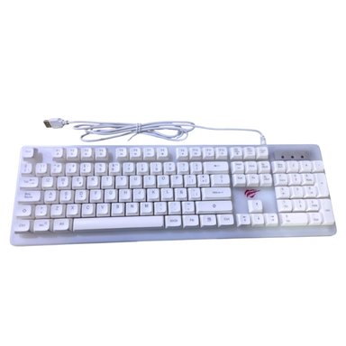 TECLADO WIN/MAC/LINUX HALION KB876L-SP GAMER GAMENOTE BLANCO - 6