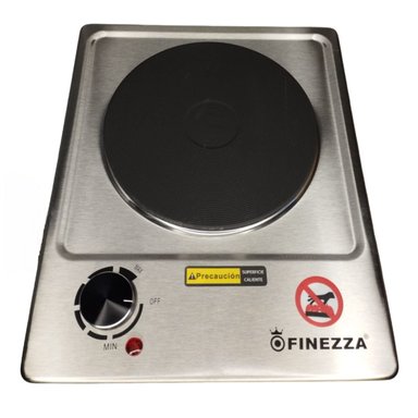 COCINA ELÉCTRICA FINEZZA 01 HORNILLA ACERO INOX ELEGANTE MESA O EMPOTRABLE - 2