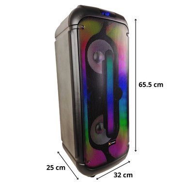 TORRE DE SONIDO PORTÁTIL KASSEL K2816 USB BT TWS FM + MICROFONO - 5