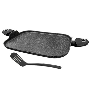 PLANCHA PARRILLERA FINEZZA FZ-P386TM MEDIDAS 29X38 CM + ESPÁTULA - 2