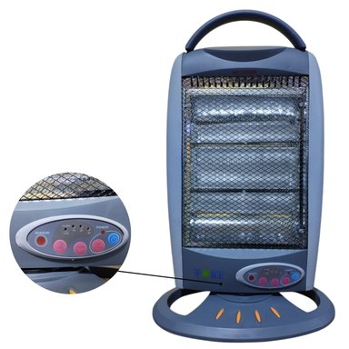 ESTUFA HALÓGENA YQ 12SHR CON CONTROL REMOTO ANTIVUELCO OSCILACIÓN - 4