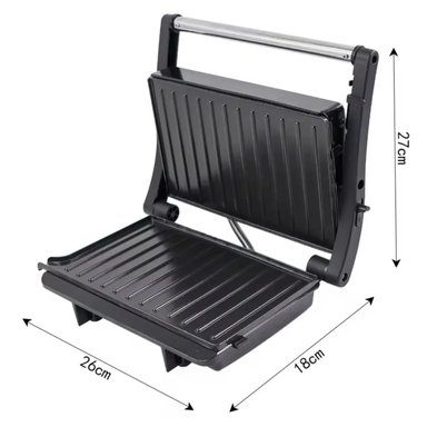 MINI GRILL PANINI BOSSKO BK-435GP ANTIADHERENTE 1000W NEGRO - 3
