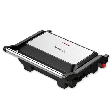 MINI GRILL PANINI BOSSKO BK-435GP ANTIADHERENTE 1000W NEGRO - 5