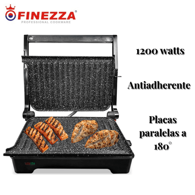 MINI GRILL PANINI FINEZZA FZ-124EG 1200 WATTS ANTIADHERENTE