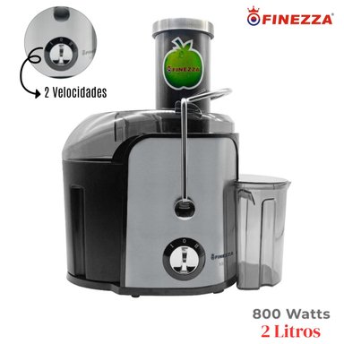 EXTRACTOR DE JUGO FINEZZA FZ-A6251EX 800 W NEGRO