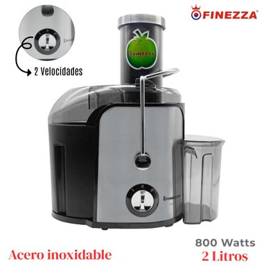 EXTRACTOR DE JUGO FINEZZA FZ-A6251EX 800 W NEGRO 2 LITROS