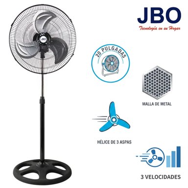 VENTILADOR PEDESTAL JBO JP 201PM  20' 145 WATTS MADE IN TAIWAN