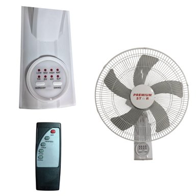 VENTILADOR DE PARED CON CONTROL REMOTO PREMIUM STAR 18 PULG  BLANCO 200 W - 3