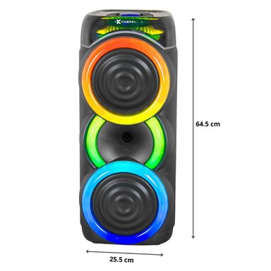 TORRE DE SONIDO FULL FIESTA KASSEL K2822 CON 02 BOCINAS DE 8 PULG, KARAOKE - 5