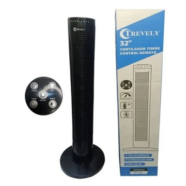 VENTILADOR TORRE TREVELY VT-145 CON CONTROL REMOTO 80CM ALTO 45 WATTS - 4