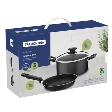JUEGO DE OLLAS TRAMONTINA LORETO 3 PZAS 27899/504 - 5