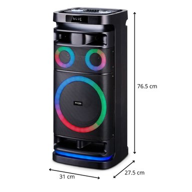 TORRE DE SONIDO MAXTRON HARMONIX MX 1021 TWS BT USB ILUMINACIÓN LED RGB - 5