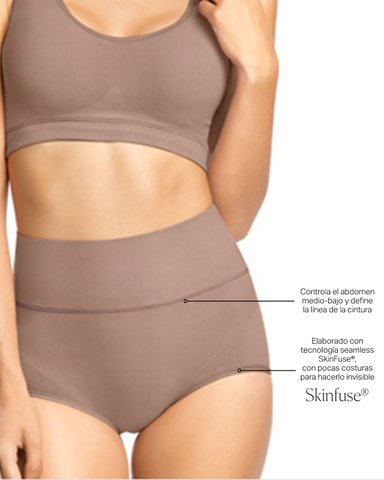 CALZÓN FAJA DE CONTROL SUAVE ALTO EN LA CINTURA EN SKINFUSE - 4