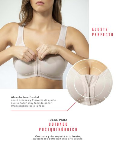 BRASIER SIN ARCO MULTIBRA CON BROCHE DELANTERO - 5