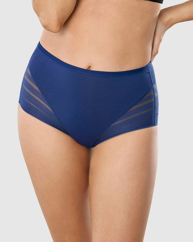 CALZÓN FAJA CLÁSICO CON BANDAS DE TUL - 2