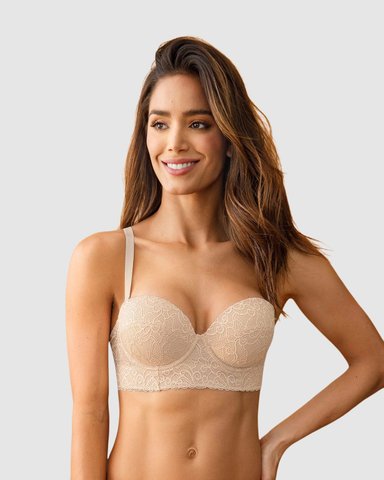 BRASIER BALCONET DE ENCAJE CON REALCE INCORPORADO