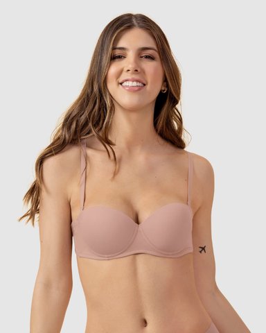 BRASIER STRAPLESS CON REALCE INCORPORADO - 1