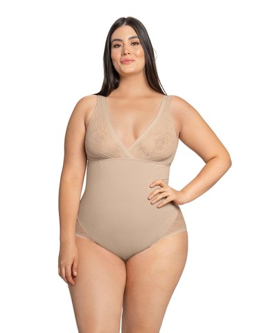 FAJA TIPO BODY MUJER LEONISA CON BRALETTE INCORPORADO CONTROL DE ABDOMEN