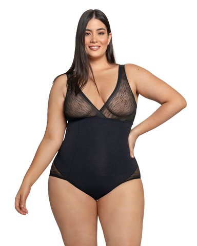 FAJA TIPO BODY MUJER LEONISA CON BRALETTE INCORPORADO CONTROL DE ABDOMEN