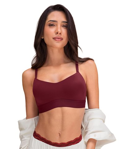 BRASIER TIPO TOP ULTRALIVIANO CON COPAS INTERNAS FIJAS - 1