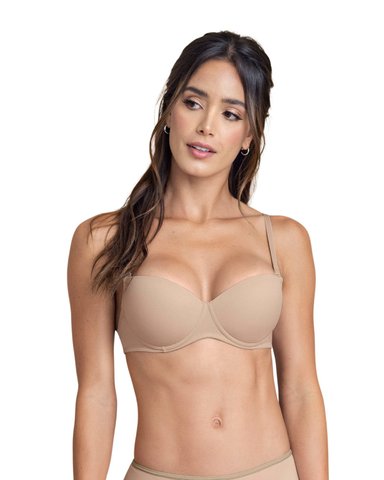 BRASIER COPA LISA CON ARCOS Y REALCE INCORPORADO - 1