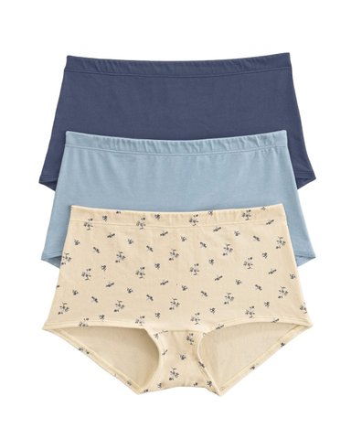 PAQUETE X 3 CÓMODOS CALZONES ESTILO BÓXERS ALGODÓN ELÁSTICO - 1
