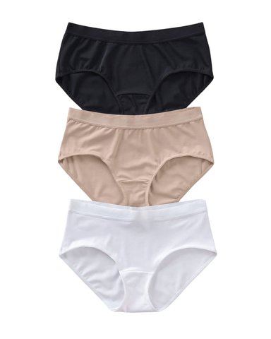 PAQUETE X 3 HIPSTERS CÓMODOS Y SUAVES DE BUEN CUBRIMIENTO