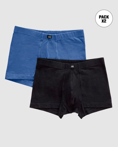 PAQUETE X 2 BÓXERS CORTOS EN ALGODÓN