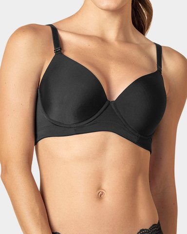 BRASIER TRIANGULAR DE REALCE MEDIO Y ESPALDA ANCHA - 3