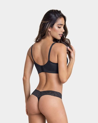 BRASIER TRIANGULAR DE REALCE MEDIO Y ESPALDA ANCHA - 5
