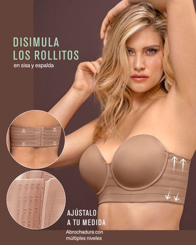 BRASIER TIPO BUSTIER SUPPORT STRAPLESS - 3