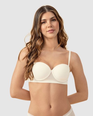 BRASIER BALCONET CON REALCE ALTO Y ENCAJE