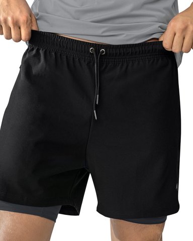 SHORT DEPORTIVO CON BOLSILLO LATERAL CON BÓXER INTERNO