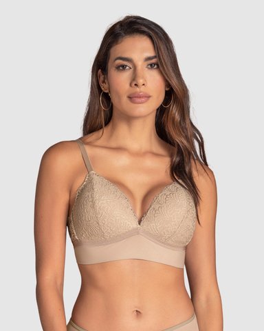 BRASIER SIN ARCO LISO Y ENCAJE